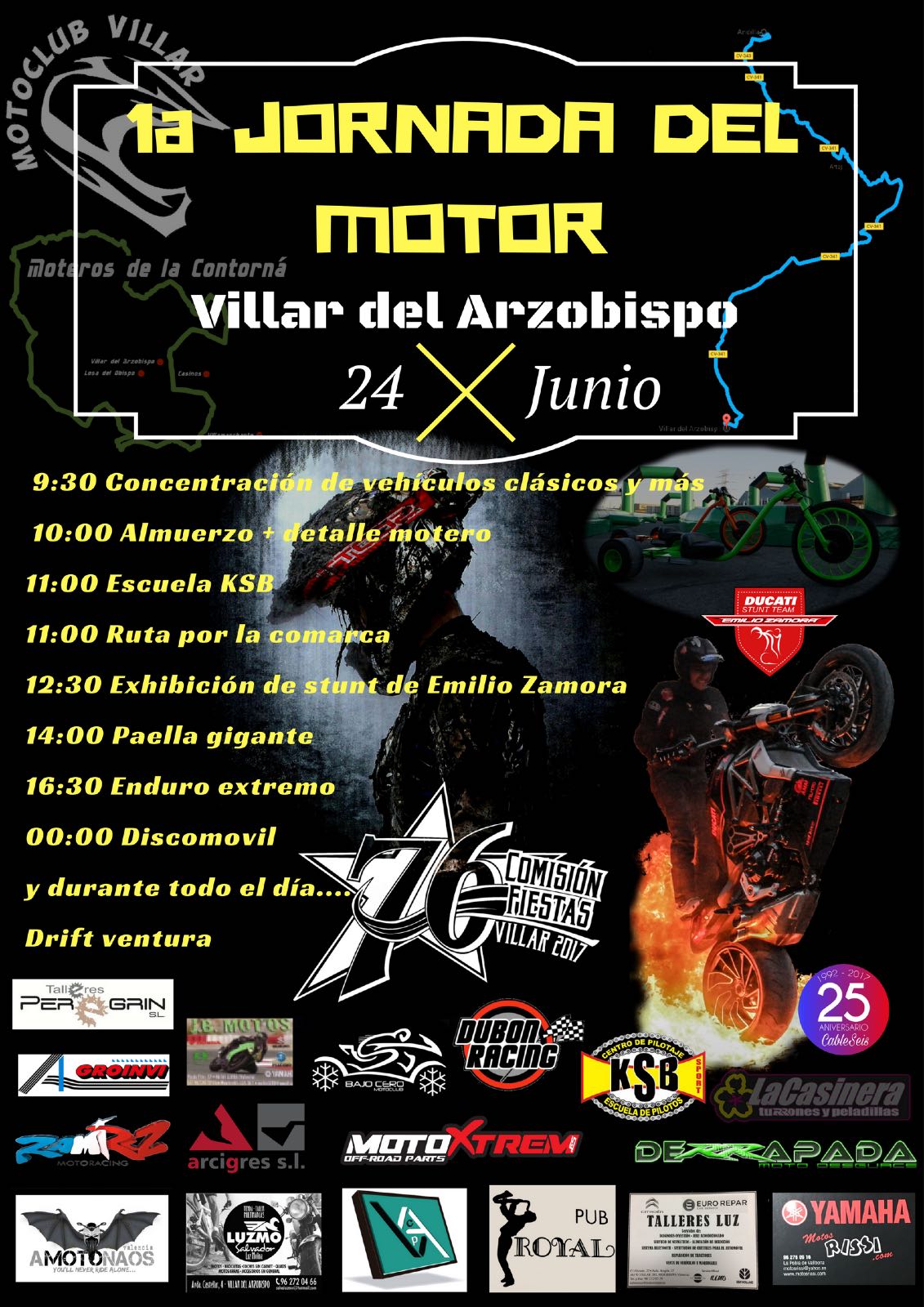 JORNADA DEL MOTOR VILLAR DEL ARZOBISPO_EMILIO_ZAMORA_DUCATI_STUNT_TEAM_MOTO_SHOW_MATINAL_CONCENTRACION_MOTORISTA_2017