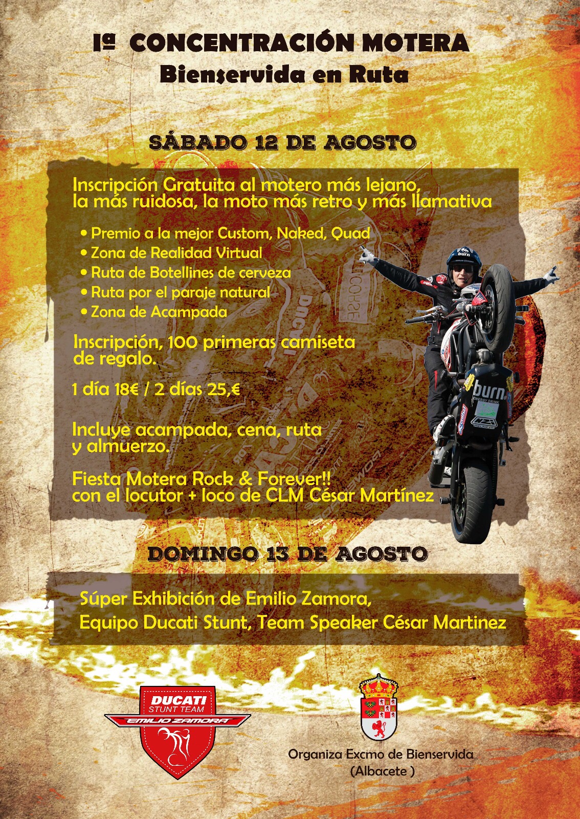 CONCENTRACION MOTERA BIENSERVIDA ALBACETE_EMILIO_ZAMORA_DUCATI_STUNT_TEAM_MOTOCICLISMO_MOTOR_SHOW_QUAD_MOTO_ESPECTACULO_MINIMOTO_LEGEND_CAR_KART_CORSS_DRIFT_CABALLITO