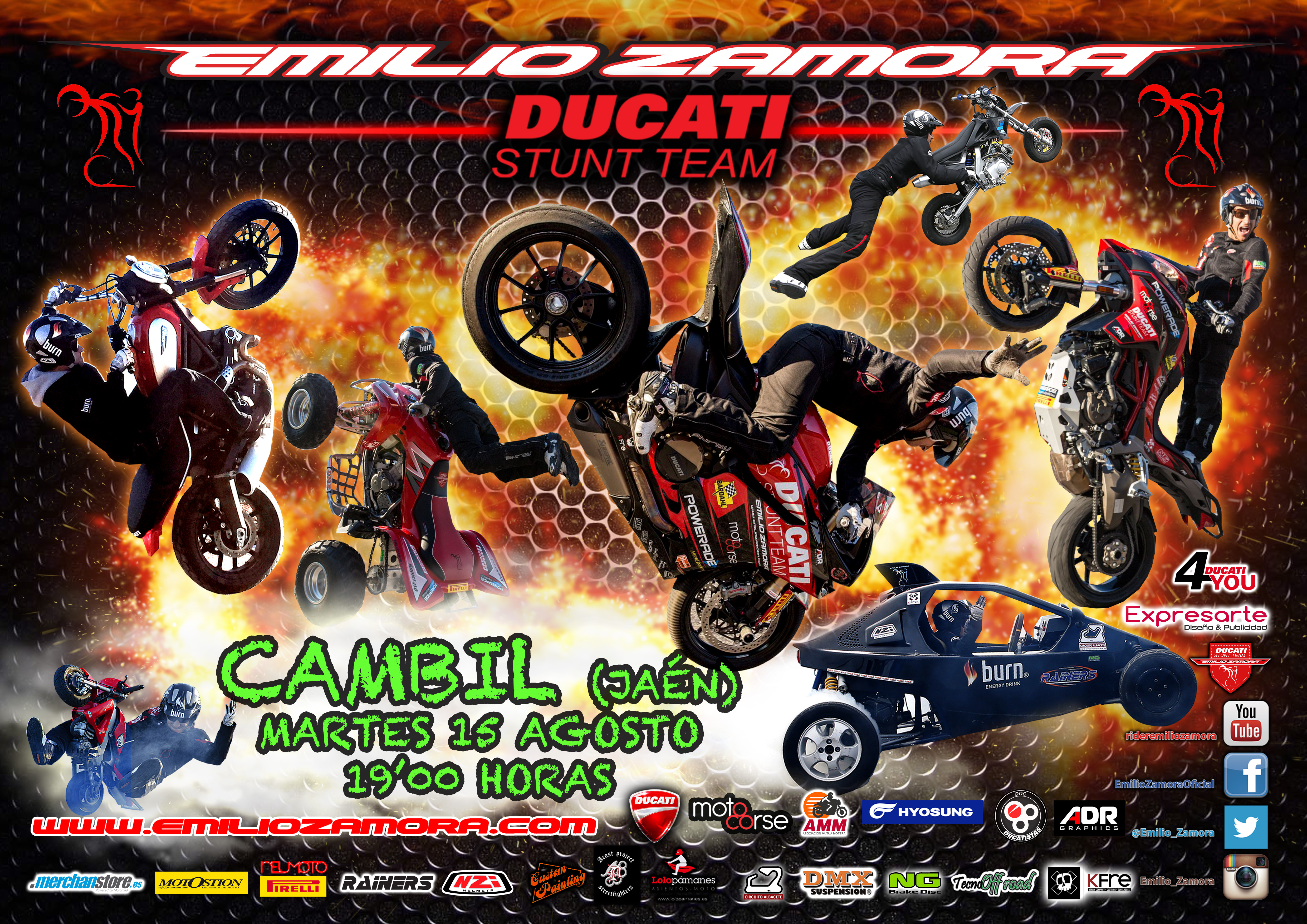 POSTER STUNT SHOW CAMBIL_JAEN_2017