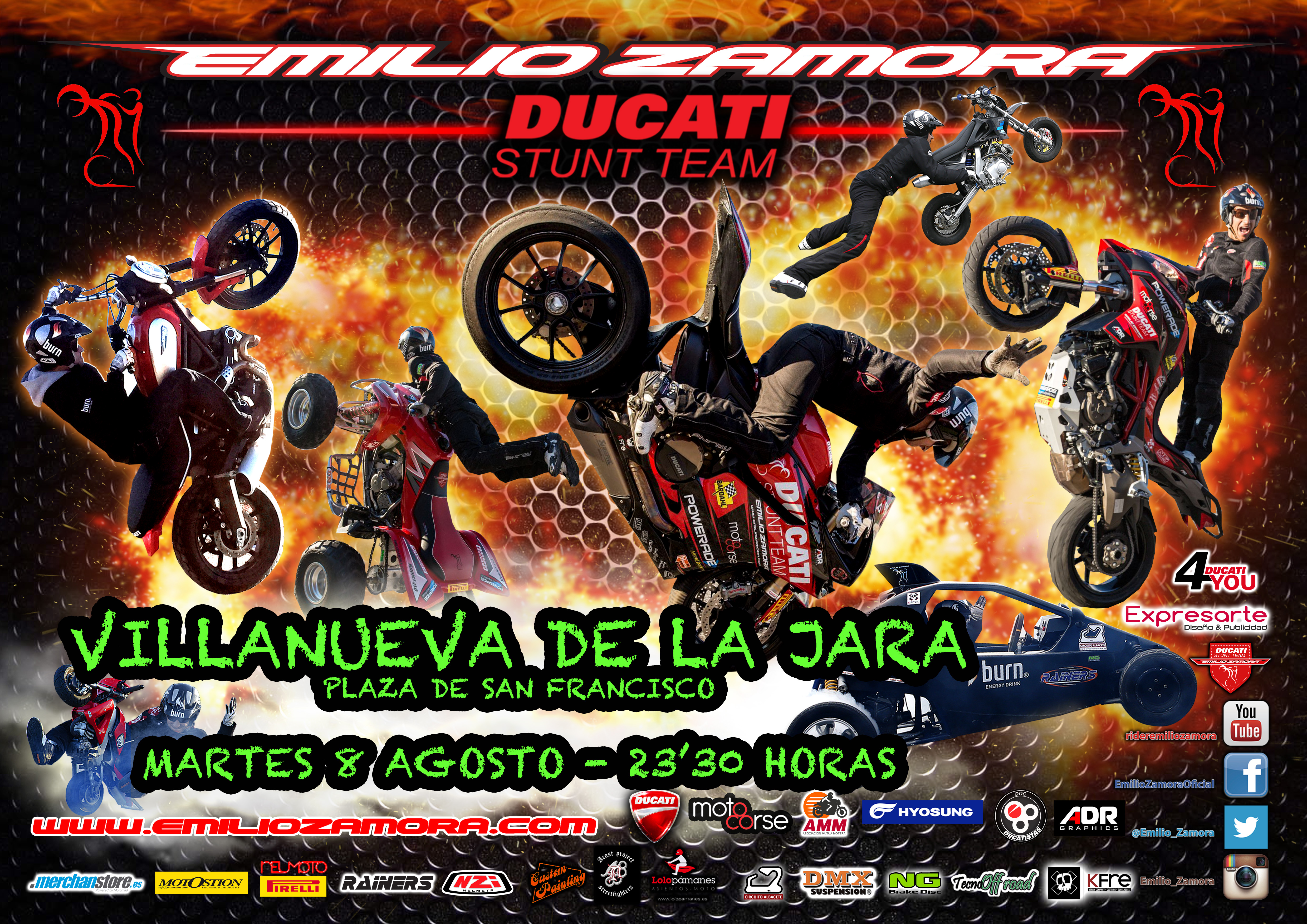 POSTER STUNT SHOW VILLANUEVA DE LA JARA_CUENCA_2017