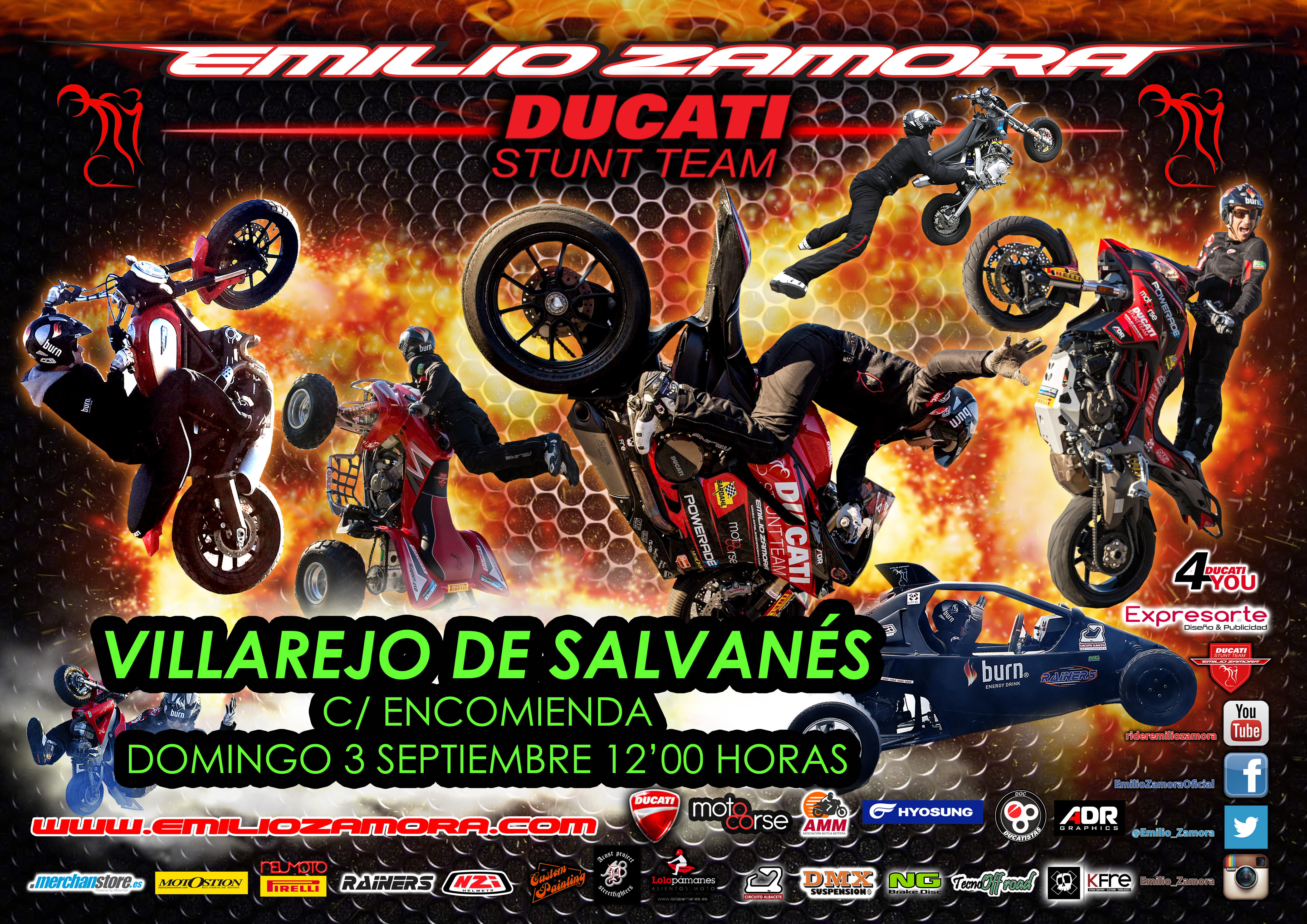 POSTER STUNT SHOW VILLAREJO DE SALVANES_MADIRD_2017